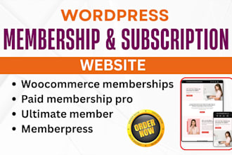 design woocommerce membership pro subscription website ultimate memberpress