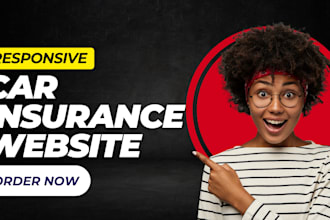 design car insurance website auto insurance landing page car coverage leads