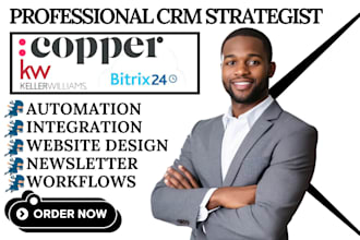 copper crm bitrix24 keller williams command automation streak service titan m8