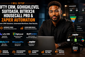 setup gohighlevel zoho CRM pipeline automation lead capture hubspot custom field