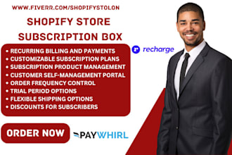 setup shopify store subscription appstle sealsubi looprecharge paywhirl recurpay