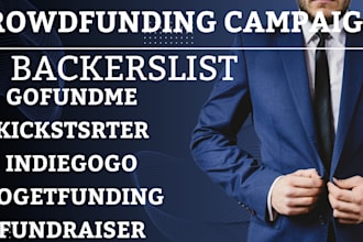 create a verified and active crowdfunding backers email list for your campaign