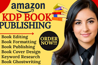 be your amazon kindle ebook writer,book editing and amazon kdp book publishing