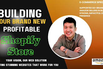 setup shopify website for your ecommerce brand and help you get brand approval