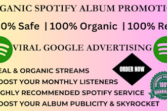 do best spotify album promotion using google  ads campaign