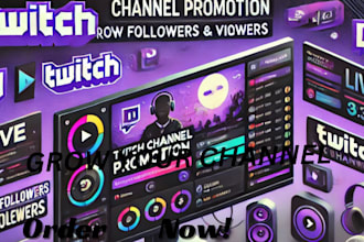 do organic viral twitch channel promotion , twitch affiliate , twitch promotion
