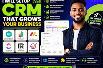 set up honeybook dubsado monday clickup notion engagebay crm