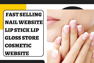 design fast selling beauty website lip stick lip gloss store cosmetic website
