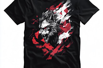 do custom clothing cartoon illustration and graphic t shirt design