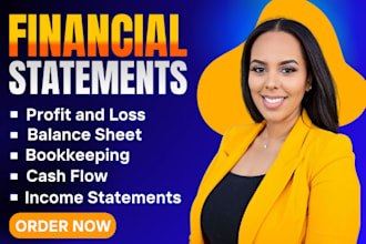 prepare financial statements profit and loss balance sheet cash flow