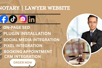 design a professional wordpress website for law firms