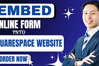 embed online forms into your squarespace website professionally