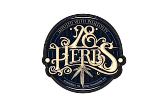 design vintage cannabis farm brand logo
