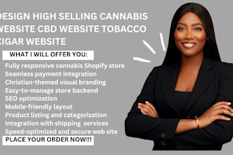 design high selling cannabis website cbd website cigar website tobacco website