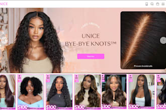 wix hair extension hair website hair extension shopify store beauty website shop