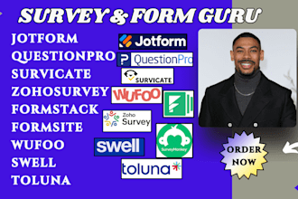 do jotform questionpro survicate zohosurvey formstack fomsite wufoo swell toluna