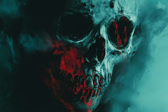do awesome artwork for dark art, horror, creepy illustration