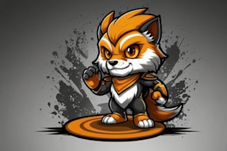 professional mascot logo design for esports and sport