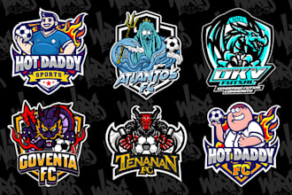 do logo esport, football club and streamer design