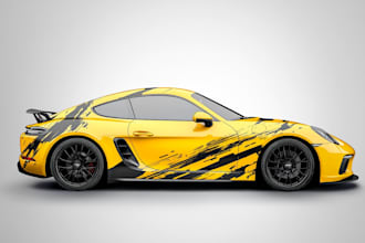 create awesome car, van, truck, vehicle wrap design