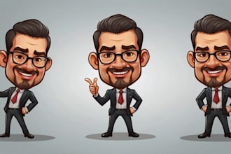 design caricature mascot or cartoon logo for your business