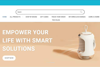 design electronics shopify store gadgets   website