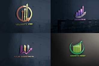 create professional premium social media and agency marketing logo