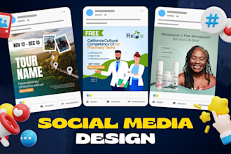 design creative instagram, facebook posts, ads, banners,
