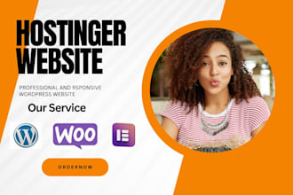 design wordpress website on bluehost godaddy siteground hostinger hostgator