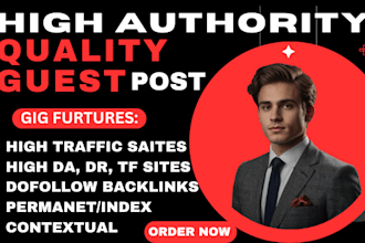 do guest post, niche edit, blogger outreach, dofollow backlinks on high da sites