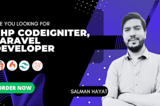 do PHP laravel codeigniter html css development