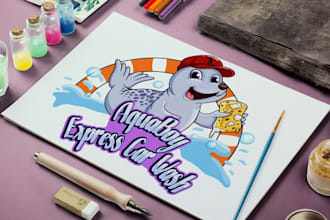 do animal, mascot cartoon logo, animation for you