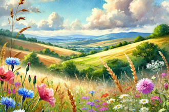 turn your home into watercolor painting