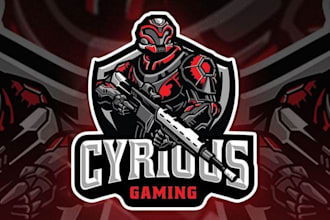 create a unique gaming mascot logo for your business