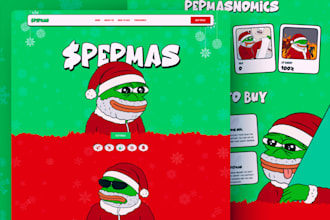 create ico presale website crypto token website meme coin website web3 dapp