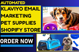 setup klaviyo email marketing for pet supplies ecommerce website