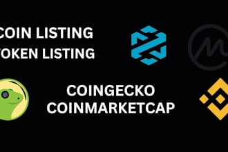 get your token listed and approved on cmc and cg