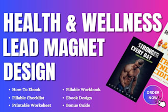 design health and wellness pdf lead magnet ebook diet guide nutrition cookbook