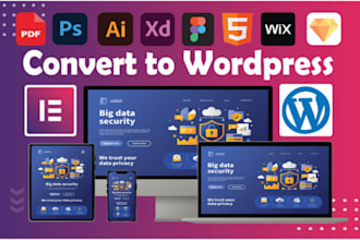 convert figma to wordpress, PSD to wordpress design