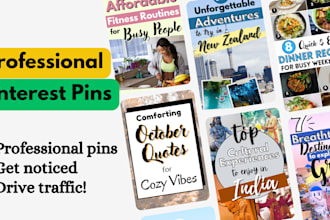 design 100 professional pinterest pins in 24 hours