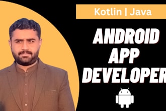 develop a professional android app using kotlin or java