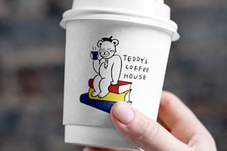 design a hand drawn logo with korean aesthetics