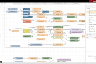 design and develop business logic in nodered