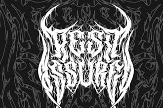 design you a brutal death metal, slamming, deathcore logo