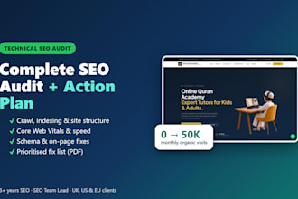 do a technical SEO audit with a clear action plan