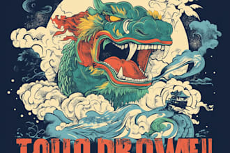 create vintage retro tshirt design for you
