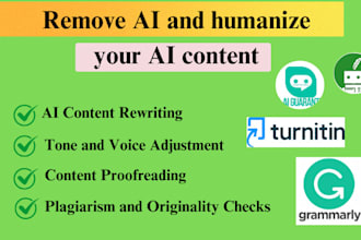 detect, edit, rewrite, and humanize ai generated content