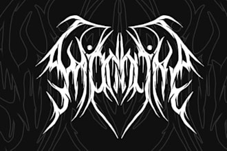 draw black, slam, or death metal logo for your band