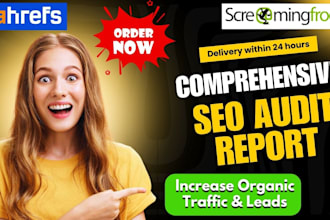 do comprehensive screaming frog and ahref SEO audit report