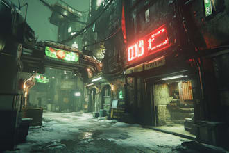 design cyberpunk futuristic city illustration